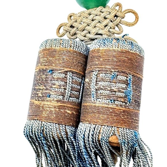 Norigae Style Joseon Incense Box Ornament Silk Kingfisher Chinese? Art - Picture 6 of 12